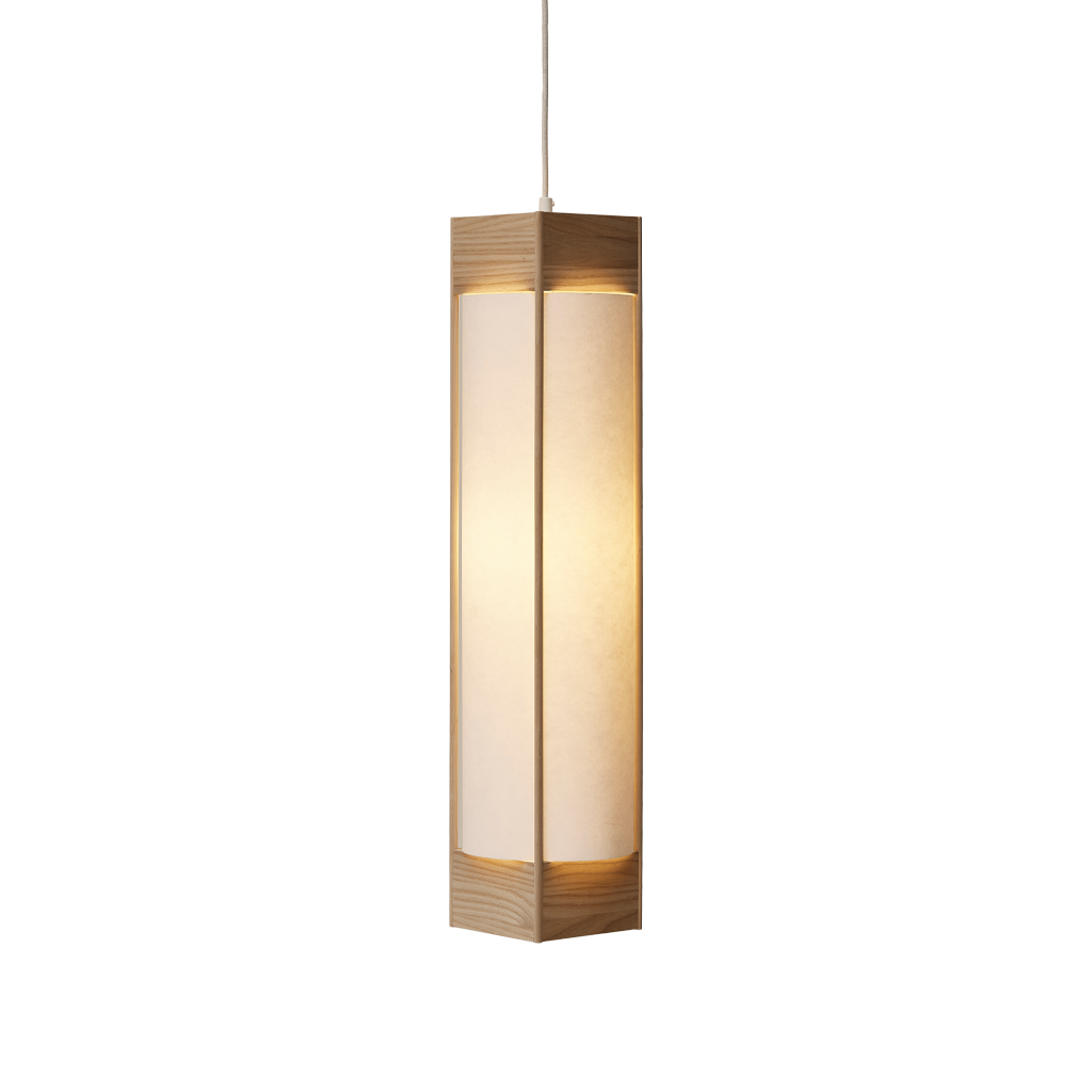Andon Pendal Long Ash, Form & Refine