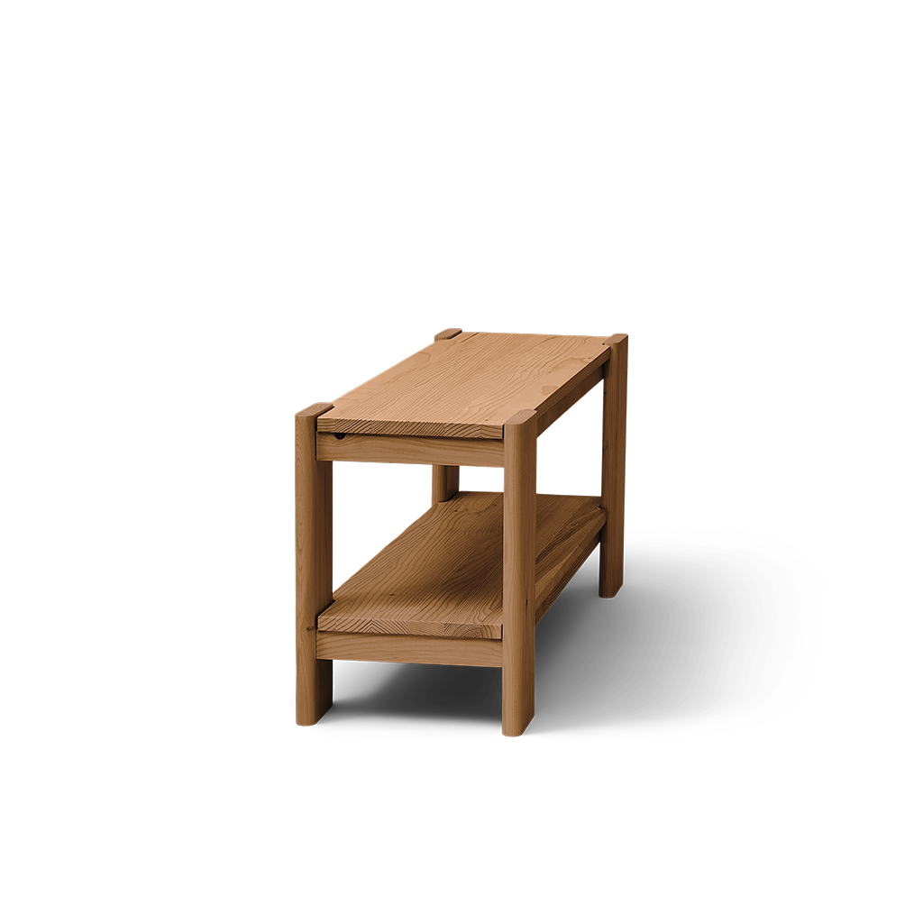 Beam Bench Deep Brown, Form & Refine