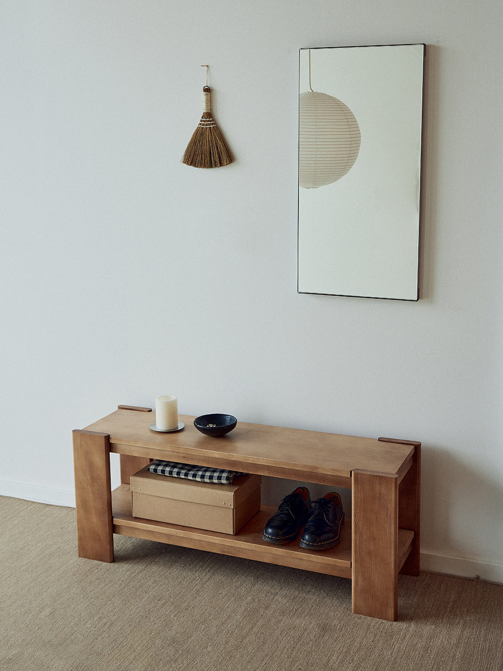 Beam Bench Deep Brown, Form & Refine