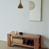 Beam Bench Deep Brown, Form & Refine