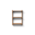 Beam Wall Shelf 3 Deep Brown, Form & Refine