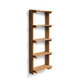 Beam Wall Shelf 5 Deep Brown, Form & Refine