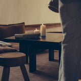 Farmhouse Coffee Table Square Dark Oak