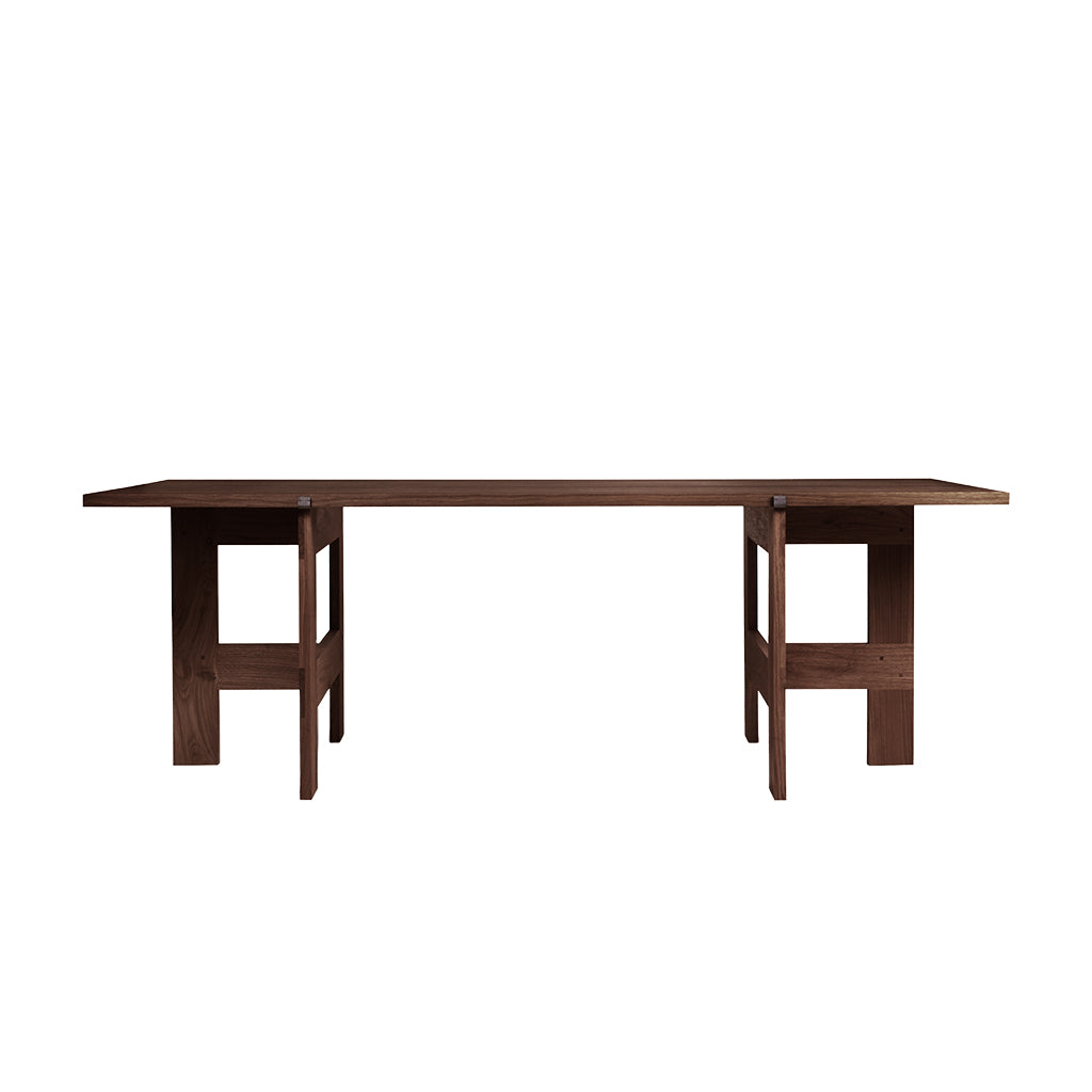 Farmhouse Trestle Table Dark Oak, Frama