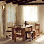 Farmhouse Trestle Table Oak, Frama