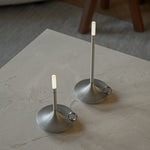 Wick Table Lamp Small Aluminium, Graypants