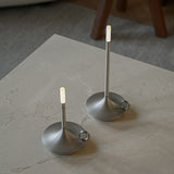 Wick Table Lamp Small Aluminium, Graypants