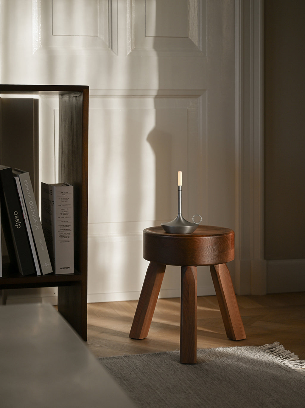 Wick Table Lamp Small Aluminium, Graypants