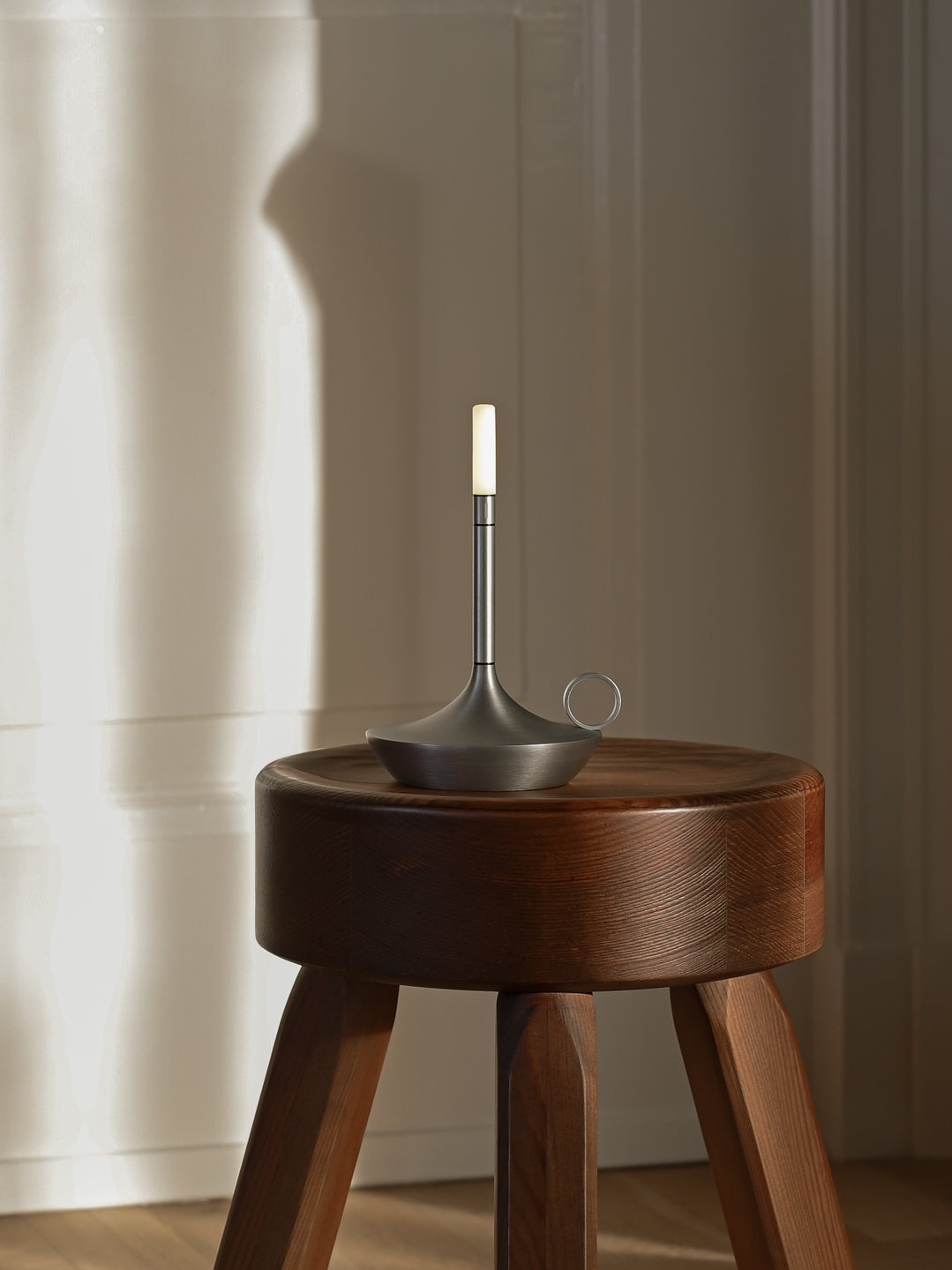 Wick Table Lamp Small Aluminium, Graypants