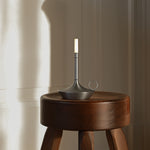 Wick Table Lamp Small Aluminium, Graypants