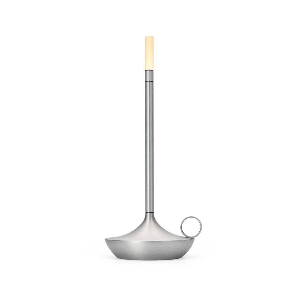 Wick Table Lamp Aluminium, Graypants