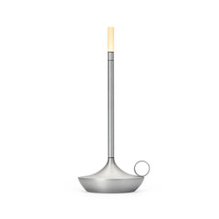 Wick Table Lamp Aluminium, Graypants