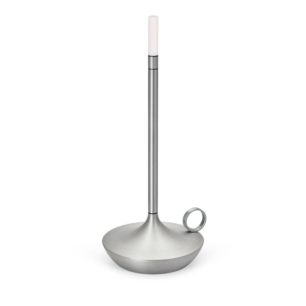 Wick Table Lamp Aluminium, Graypants