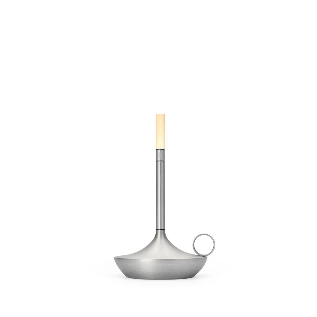 Wick Table Lamp Small Aluminium, Graypants