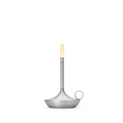 Wick Table Lamp Small Aluminium, Graypants