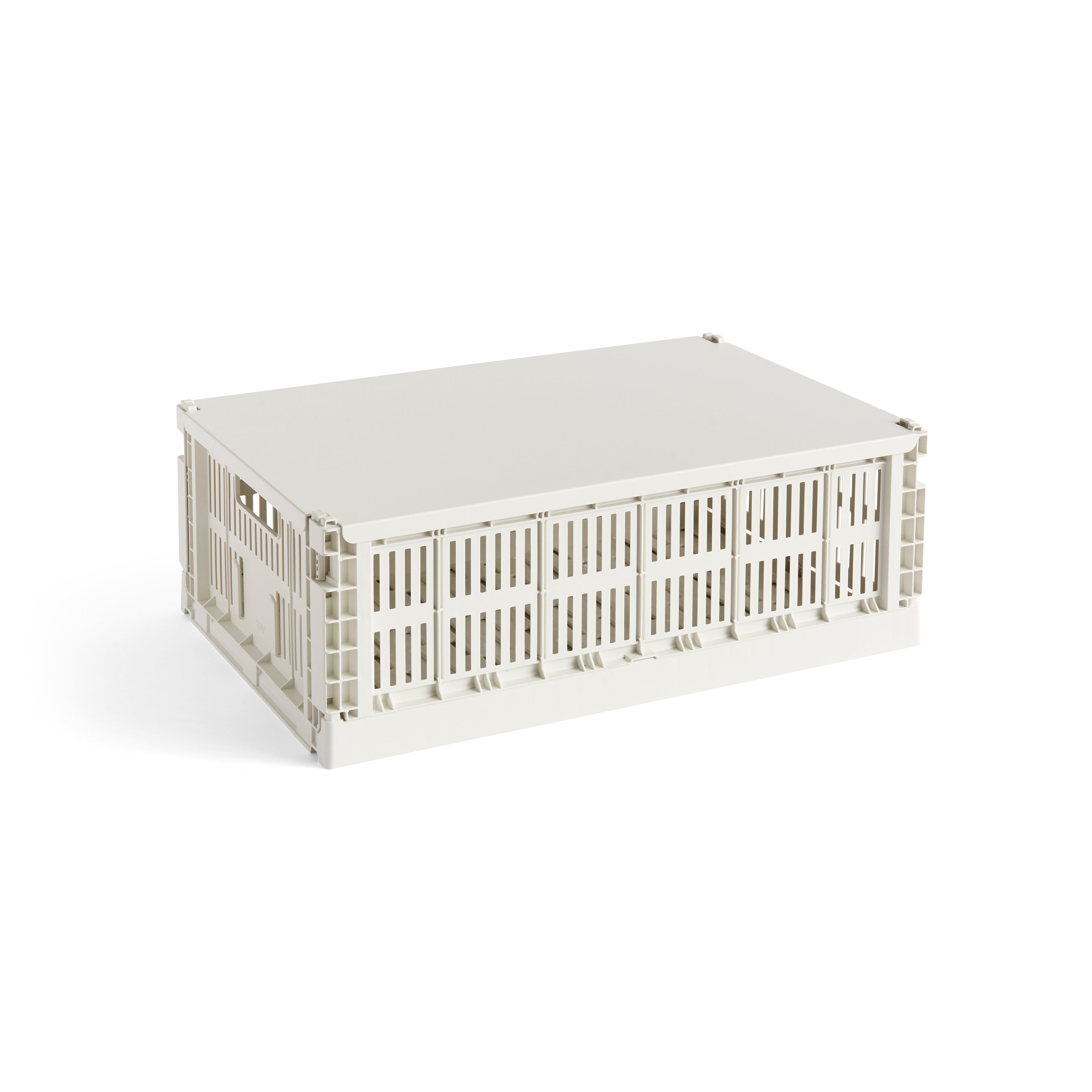 Colour Crate Lid Off-White Large, HAY