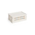 Colour Crate Lid Small Off-White, HAY