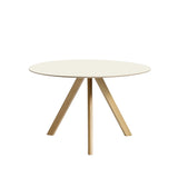 CPH20 Round Table Oak With Off White Linoleum Top 120 cm, HAY