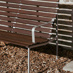 Traverse Lounge Bench With Armrests, HAY