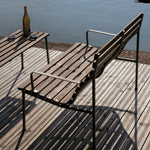 Traverse Lounge Bench With Armrests, HAY