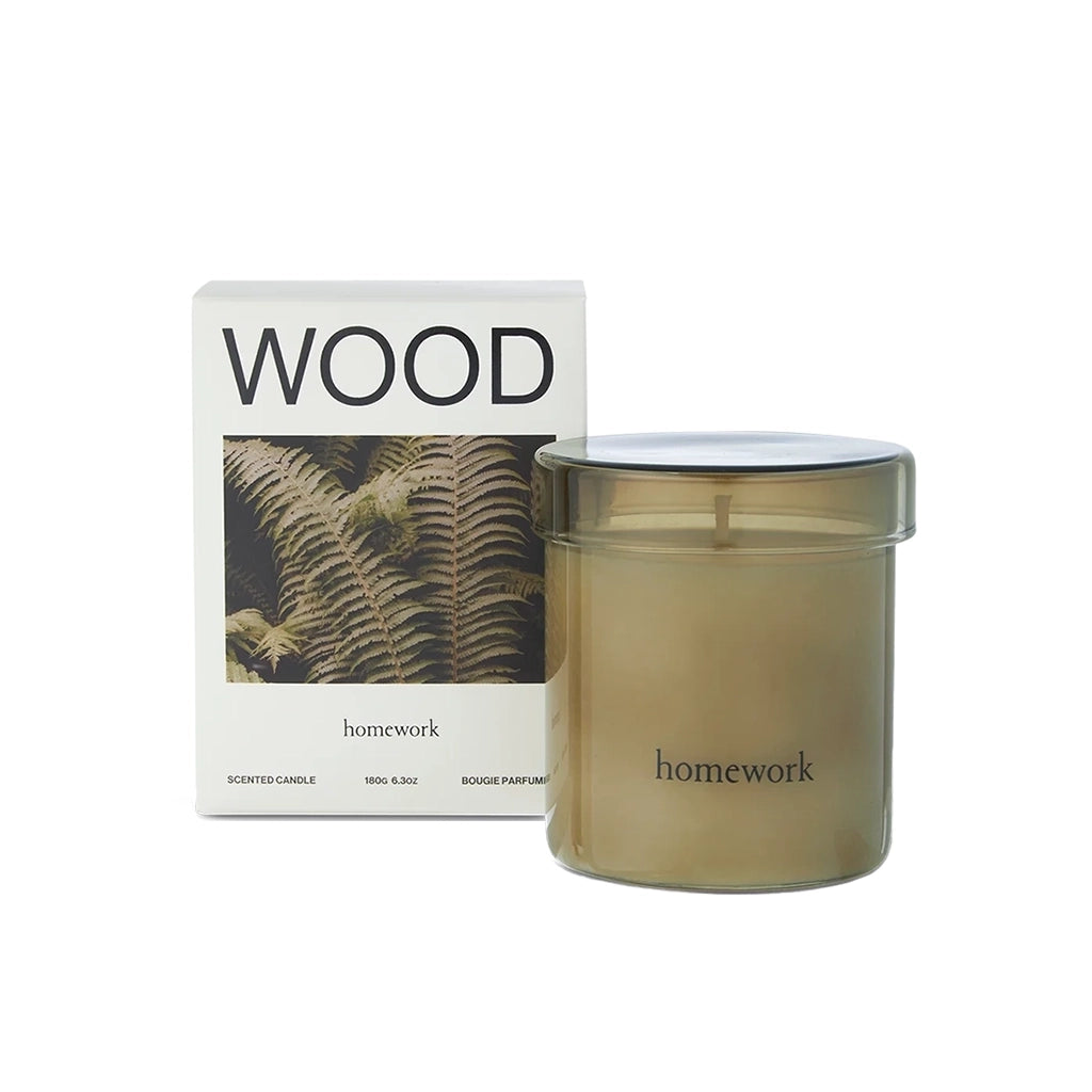 Homework Scented Candle Wood - regular (180 g)