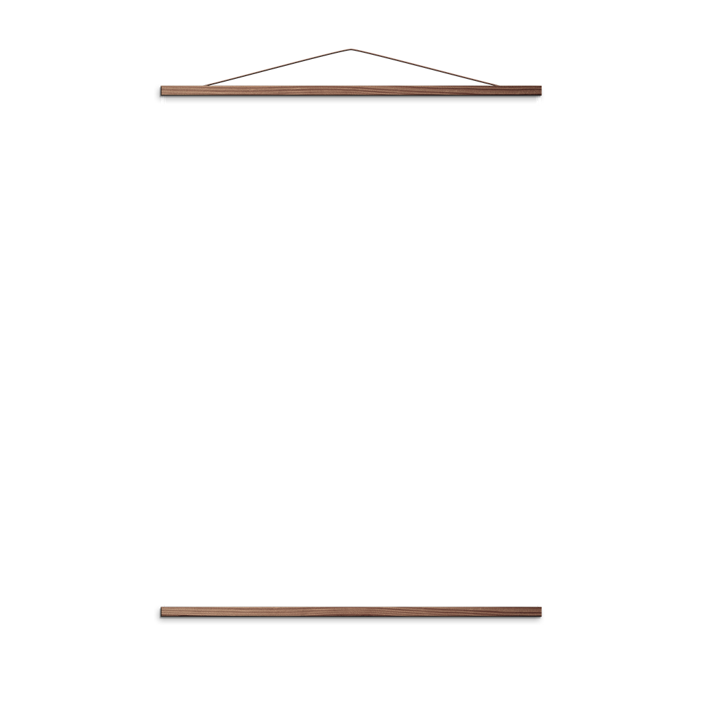 Magnetic Poster Hanger Dark Oak, The Fine Store