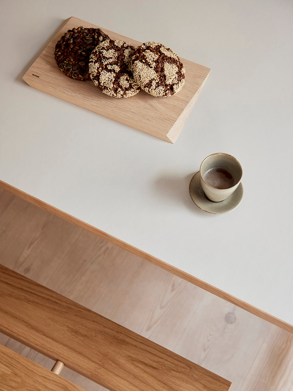 Rectangular Dining Table Linoleum, Moebe
