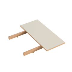 Rectangular Dining Table Linoleum Extension, Moebe