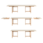 Rectangular Dining Table Linoleum Extension, Moebe