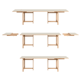Rectangular Dining Table Linoleum Extension, Moebe