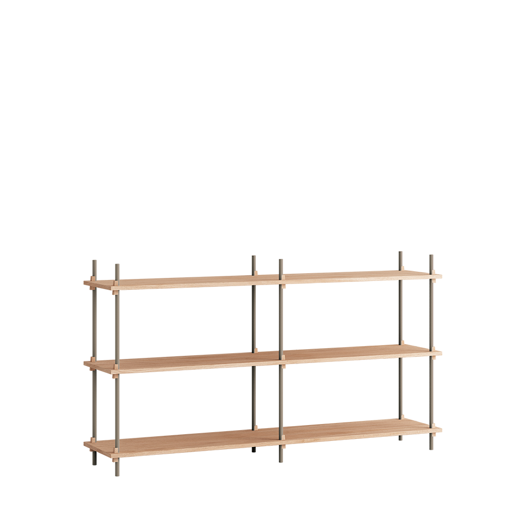 Moebe Shelving System S.85.2.B Oak, Moebe