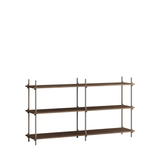 Moebe Shelving System S.85.2.B Dark Oak, Moebe