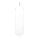 Tall Wall Mirror Stainless Steel, Moebe