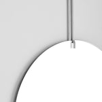 Tall Wall Mirror Stainless Steel, Moebe
