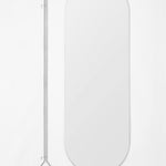 Tall Wall Mirror Stainless Steel, Moebe