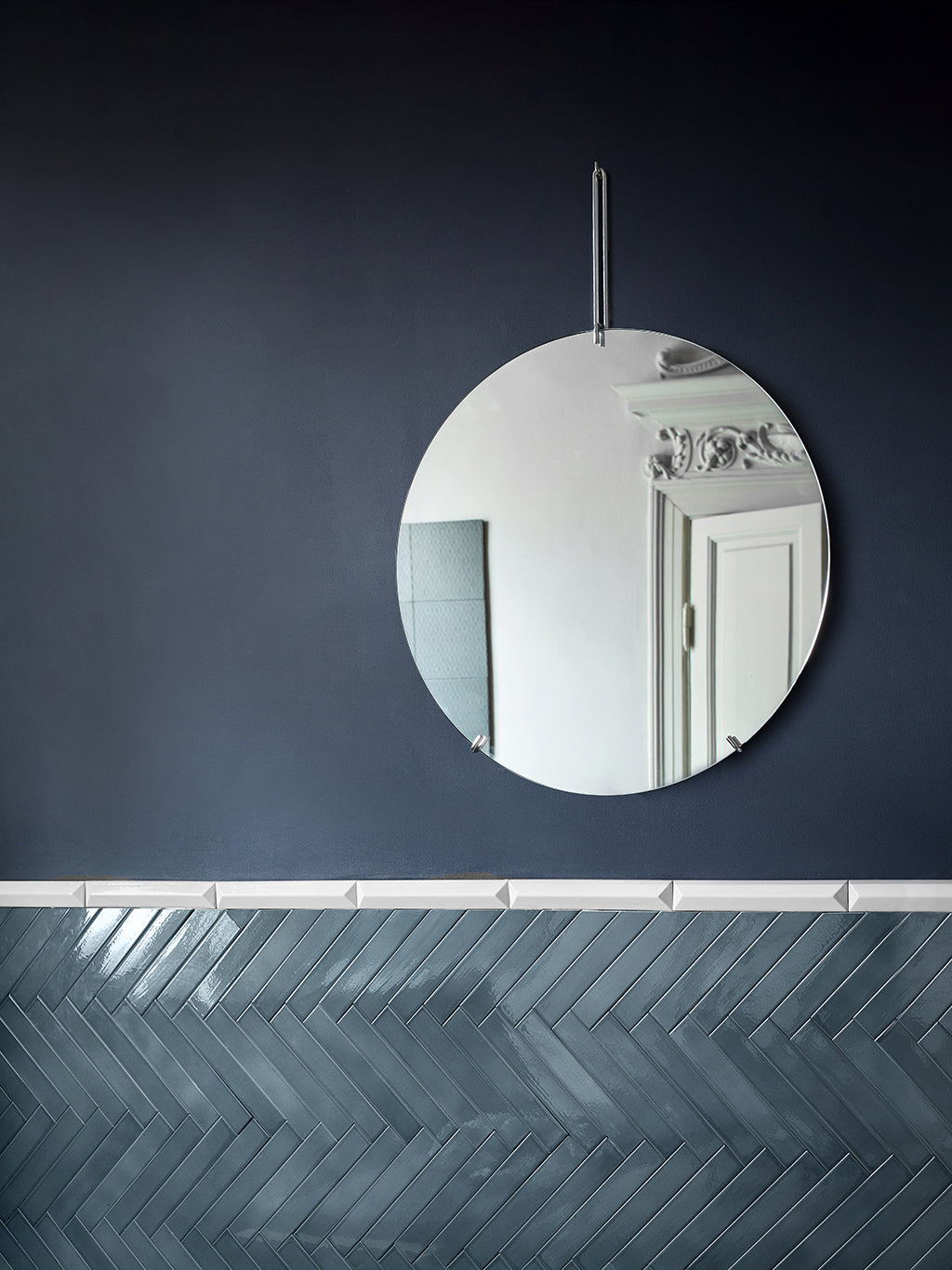 Wall Mirror Stainless Steel, Moebe