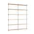 Wall Shelving WS.200.2.B Oak, Moebe
