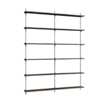 Wall Shelving WS.200.2.B Dark Oak, Moebe