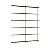 Wall Shelving WS.200.2.B Dark Oak, Moebe
