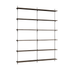 Wall Shelving WS.200.2.B Dark Oak, Moebe