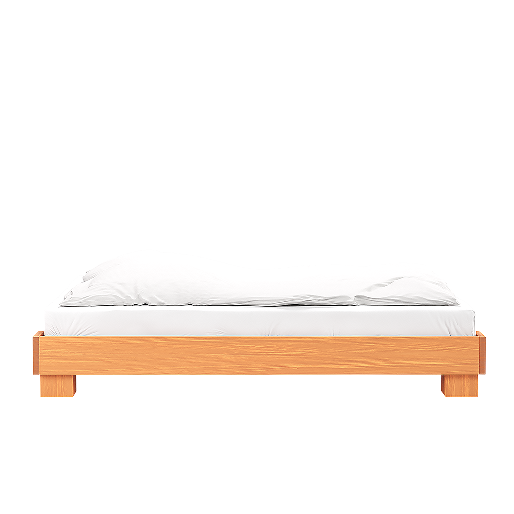 Cubico Bed Frame Light Amber, RYE