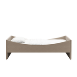 Curved Bed Frame Dark Beige, RYE