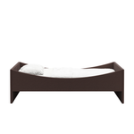 Curved Bed Frame Dark Brown, RYE