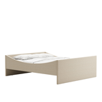 Curved Bed Frame Light Beige, RYE