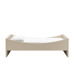 Curved Bed Frame Light Beige, RYE