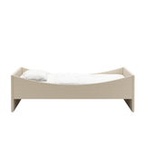 Curved Bed Frame Light Beige, RYE
