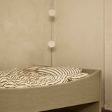 Curved Bed Frame Light Beige, RYE