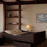 Curved Bed Frame Dark Brown, RYE