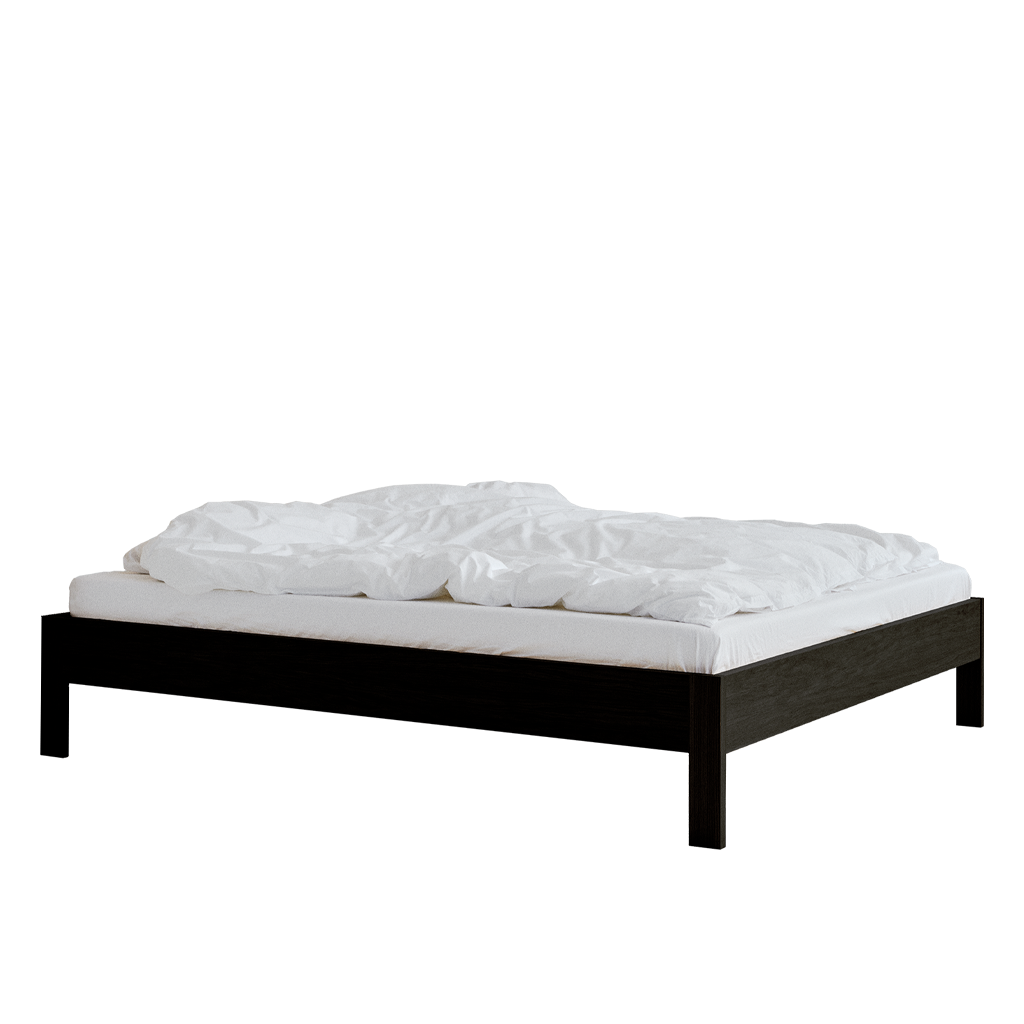 Ejer Bed Frame Black Stained, RYE