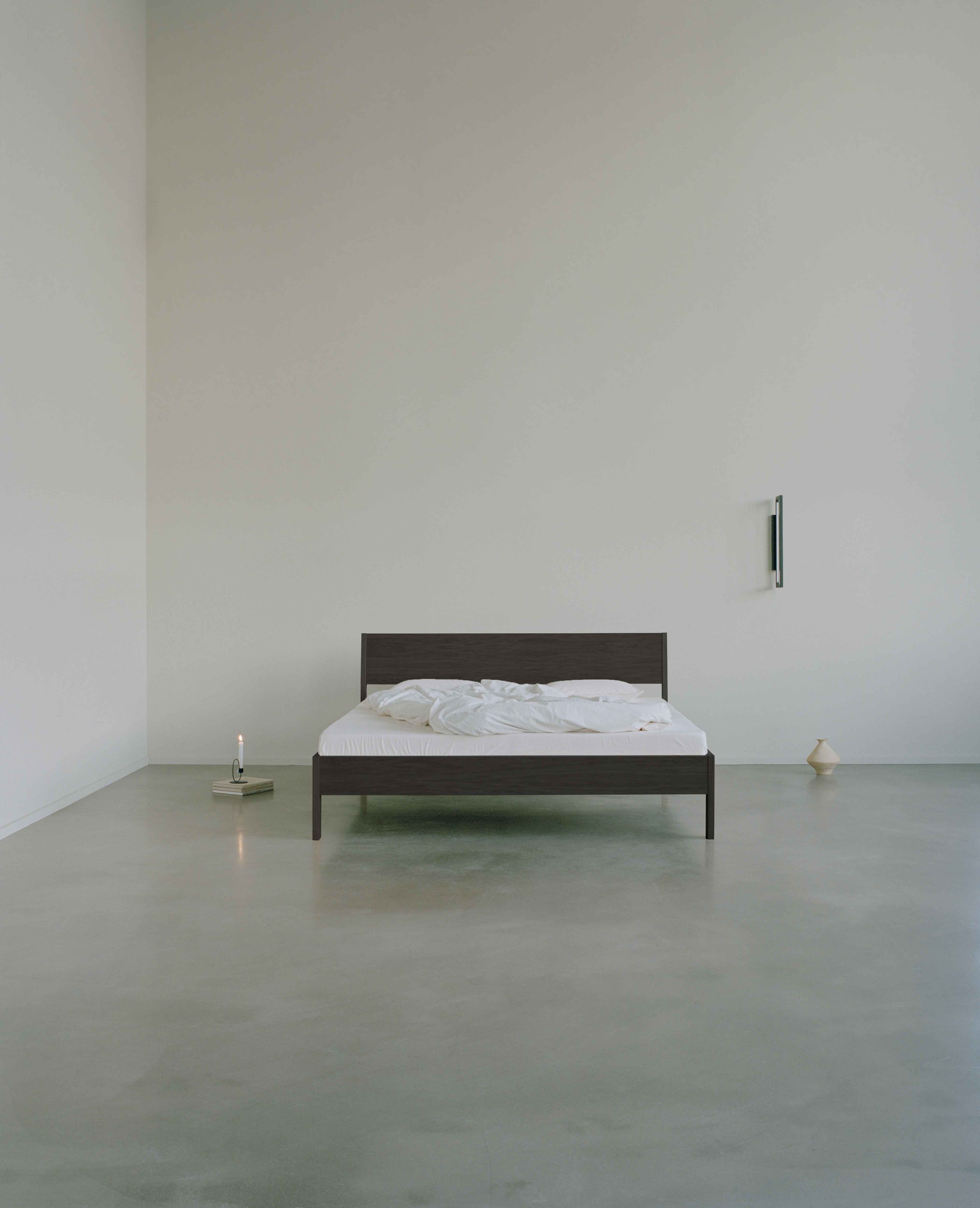 Ejer Bed Frame Black Stained Oak, RYE